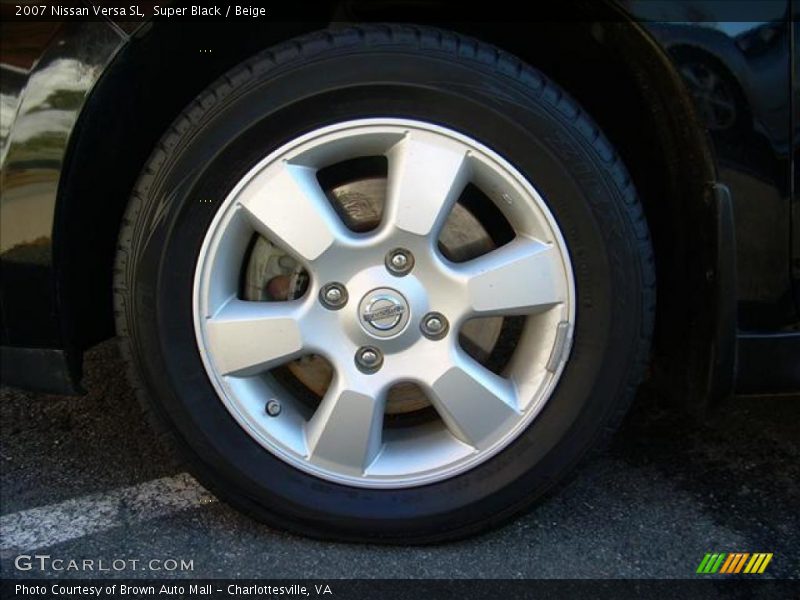 Super Black / Beige 2007 Nissan Versa SL