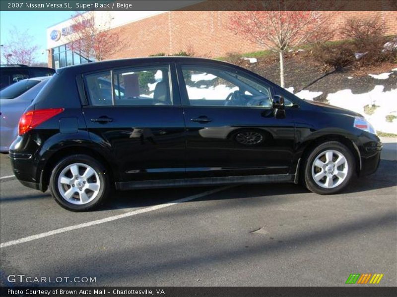 Super Black / Beige 2007 Nissan Versa SL