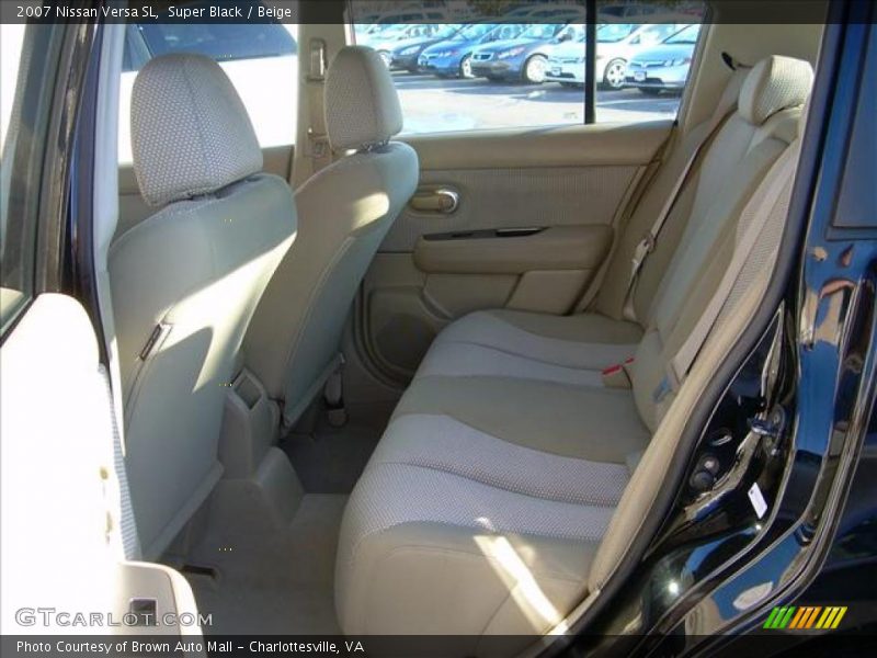 Super Black / Beige 2007 Nissan Versa SL