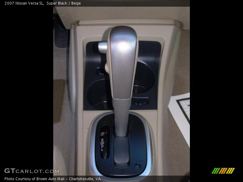 Super Black / Beige 2007 Nissan Versa SL
