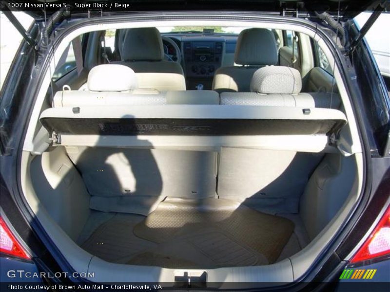 Super Black / Beige 2007 Nissan Versa SL