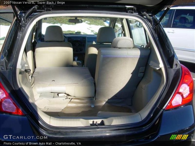 Super Black / Beige 2007 Nissan Versa SL