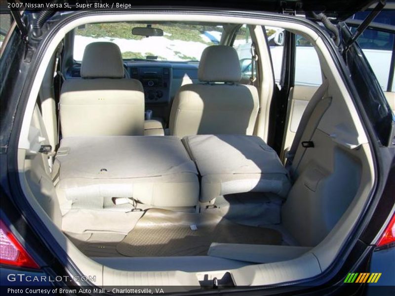 Super Black / Beige 2007 Nissan Versa SL