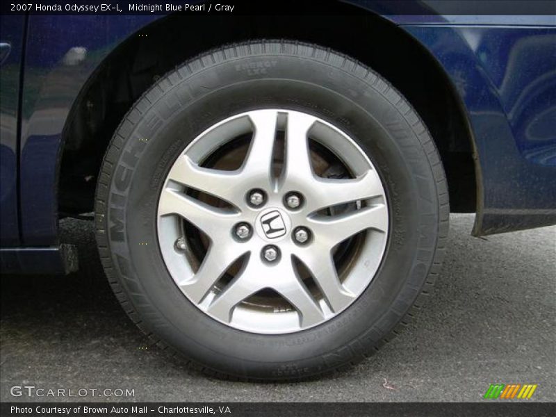 Midnight Blue Pearl / Gray 2007 Honda Odyssey EX-L