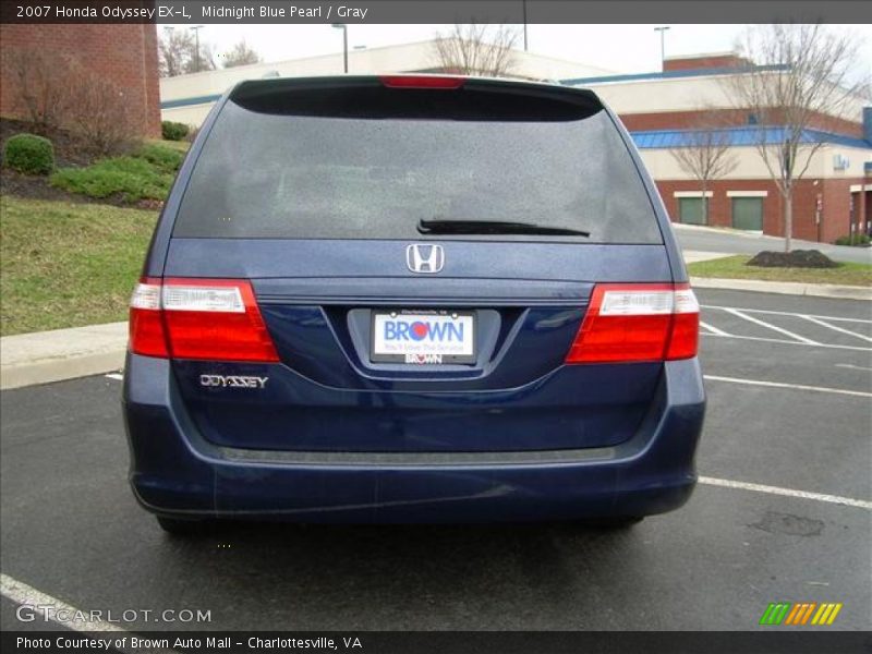Midnight Blue Pearl / Gray 2007 Honda Odyssey EX-L