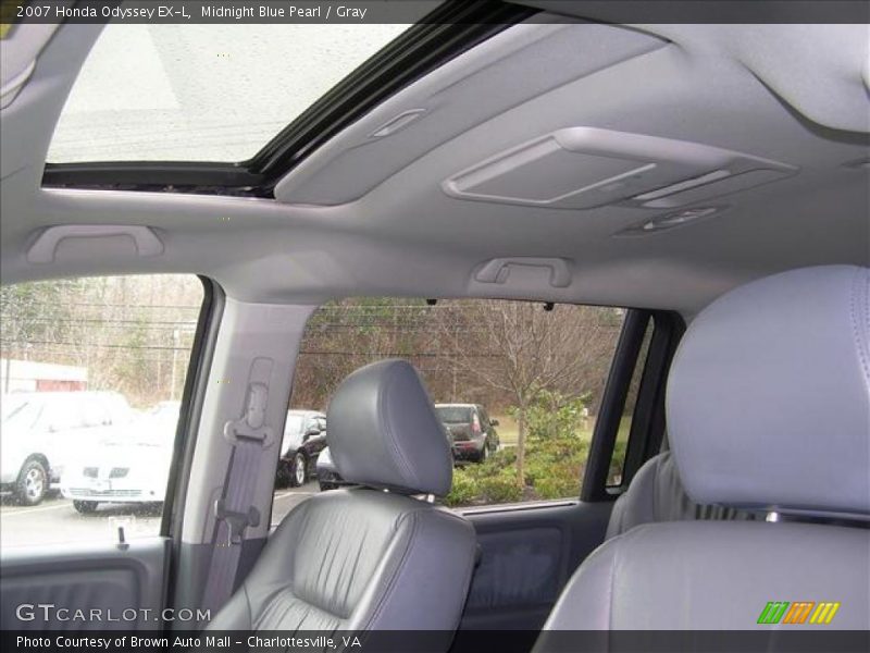 Midnight Blue Pearl / Gray 2007 Honda Odyssey EX-L
