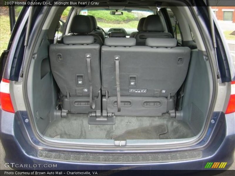 Midnight Blue Pearl / Gray 2007 Honda Odyssey EX-L