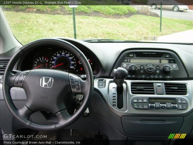 Midnight Blue Pearl / Gray 2007 Honda Odyssey EX-L