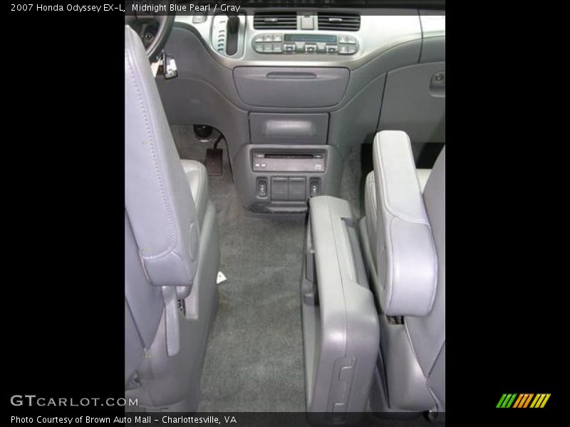 Midnight Blue Pearl / Gray 2007 Honda Odyssey EX-L