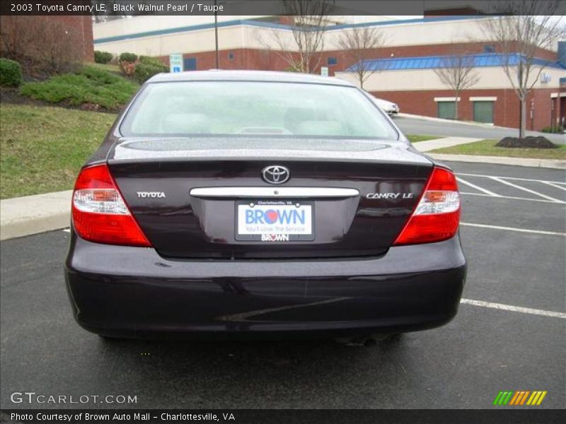 Black Walnut Pearl / Taupe 2003 Toyota Camry LE