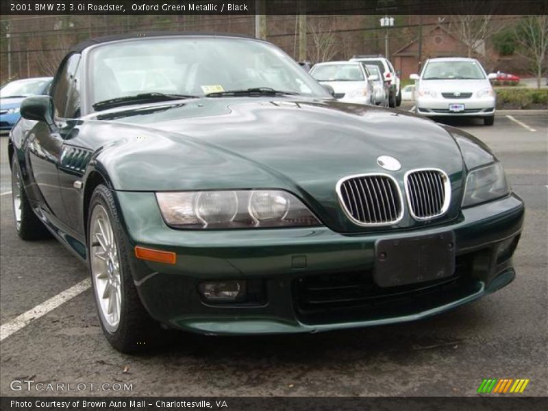 Oxford Green Metallic / Black 2001 BMW Z3 3.0i Roadster