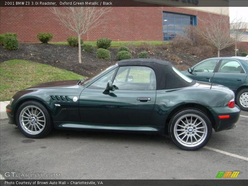 Oxford Green Metallic / Black 2001 BMW Z3 3.0i Roadster