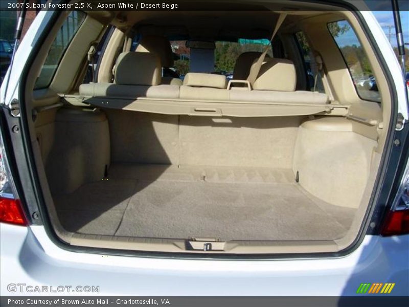 Aspen White / Desert Beige 2007 Subaru Forester 2.5 X