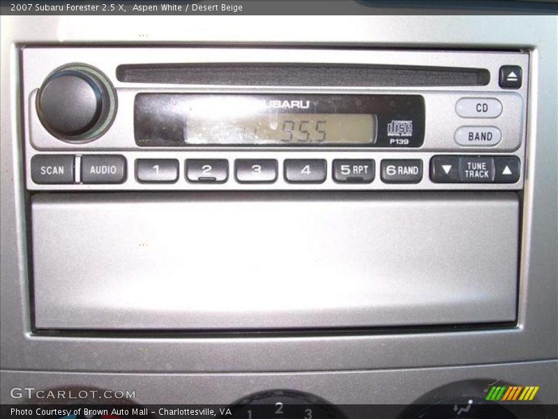 Aspen White / Desert Beige 2007 Subaru Forester 2.5 X