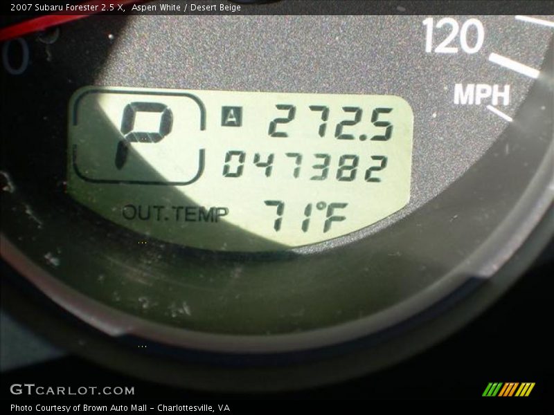 Aspen White / Desert Beige 2007 Subaru Forester 2.5 X