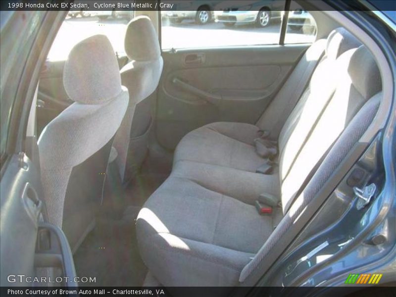 Cyclone Blue Metallic / Gray 1998 Honda Civic EX Sedan