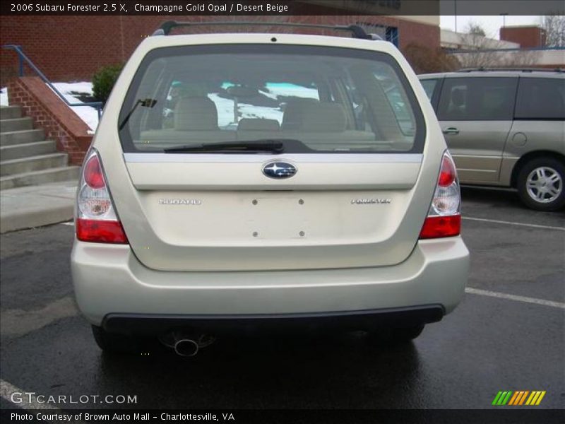 Champagne Gold Opal / Desert Beige 2006 Subaru Forester 2.5 X