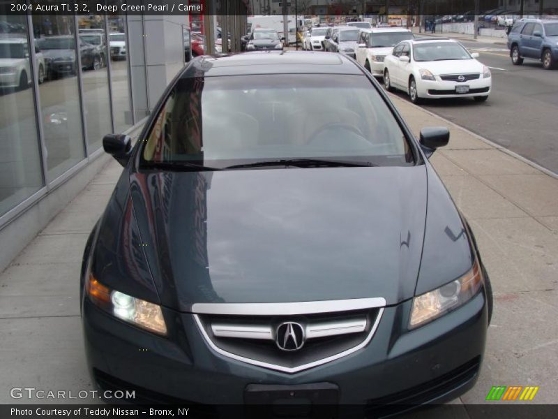 Deep Green Pearl / Camel 2004 Acura TL 3.2