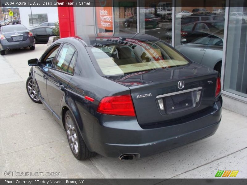 Deep Green Pearl / Camel 2004 Acura TL 3.2