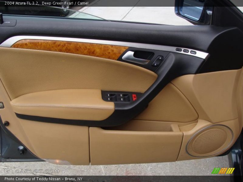 Deep Green Pearl / Camel 2004 Acura TL 3.2