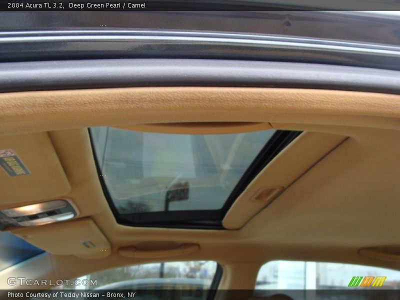 Deep Green Pearl / Camel 2004 Acura TL 3.2