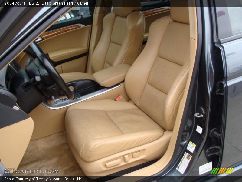 Deep Green Pearl / Camel 2004 Acura TL 3.2