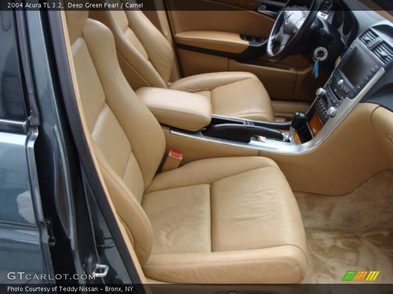 Deep Green Pearl / Camel 2004 Acura TL 3.2