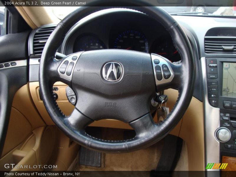 Deep Green Pearl / Camel 2004 Acura TL 3.2