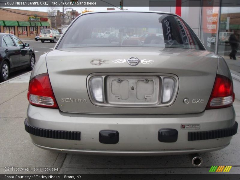 Radium Gray / Sand Beige 2003 Nissan Sentra GXE