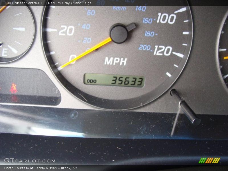 Radium Gray / Sand Beige 2003 Nissan Sentra GXE