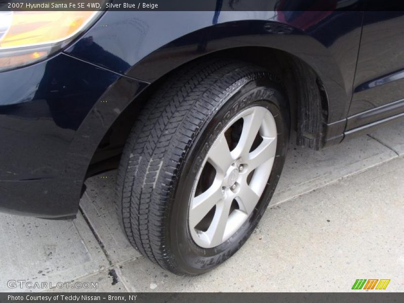 Silver Blue / Beige 2007 Hyundai Santa Fe SE 4WD