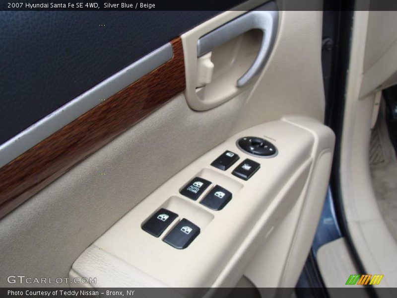 Silver Blue / Beige 2007 Hyundai Santa Fe SE 4WD