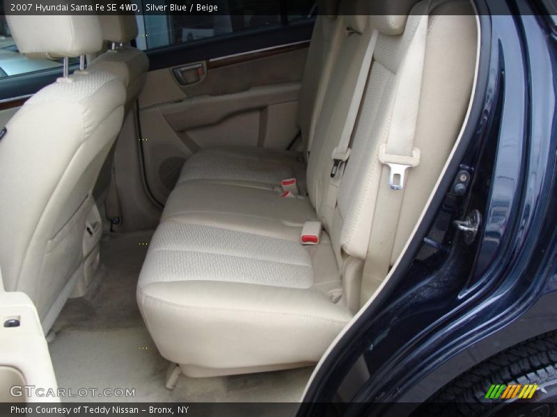 Silver Blue / Beige 2007 Hyundai Santa Fe SE 4WD