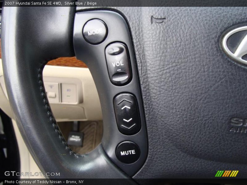 Silver Blue / Beige 2007 Hyundai Santa Fe SE 4WD