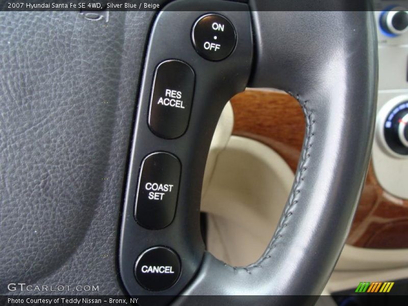 Silver Blue / Beige 2007 Hyundai Santa Fe SE 4WD