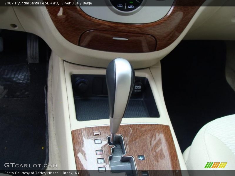 Silver Blue / Beige 2007 Hyundai Santa Fe SE 4WD