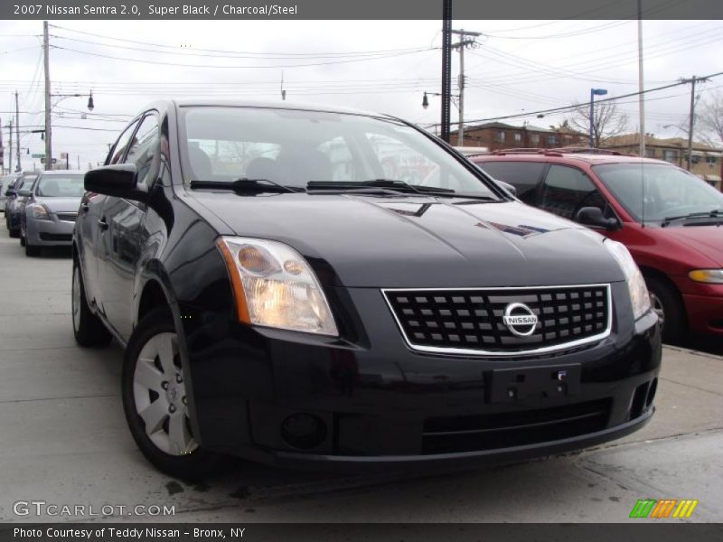 Super Black / Charcoal/Steel 2007 Nissan Sentra 2.0
