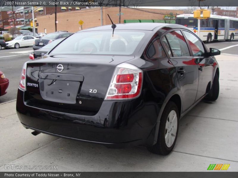 Super Black / Charcoal/Steel 2007 Nissan Sentra 2.0