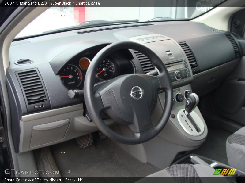 Super Black / Charcoal/Steel 2007 Nissan Sentra 2.0