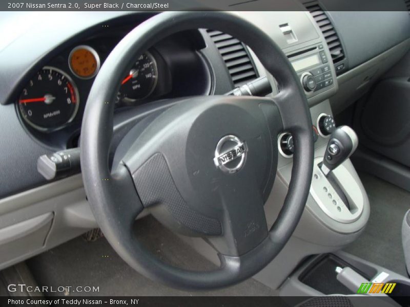 Super Black / Charcoal/Steel 2007 Nissan Sentra 2.0
