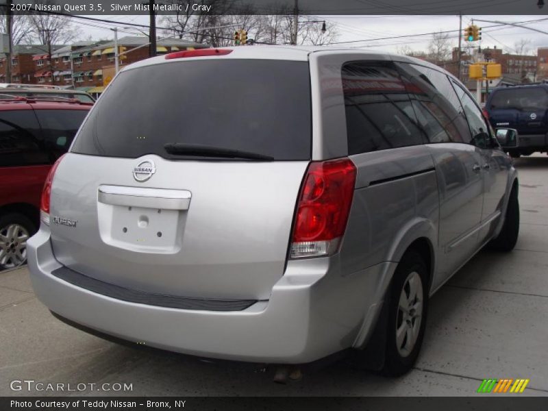 Silver Mist Metallic / Gray 2007 Nissan Quest 3.5