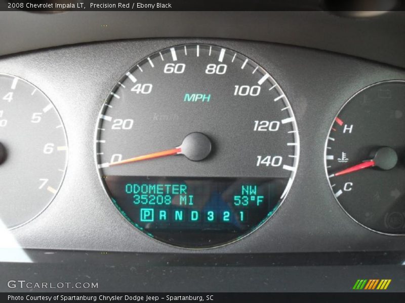 Precision Red / Ebony Black 2008 Chevrolet Impala LT