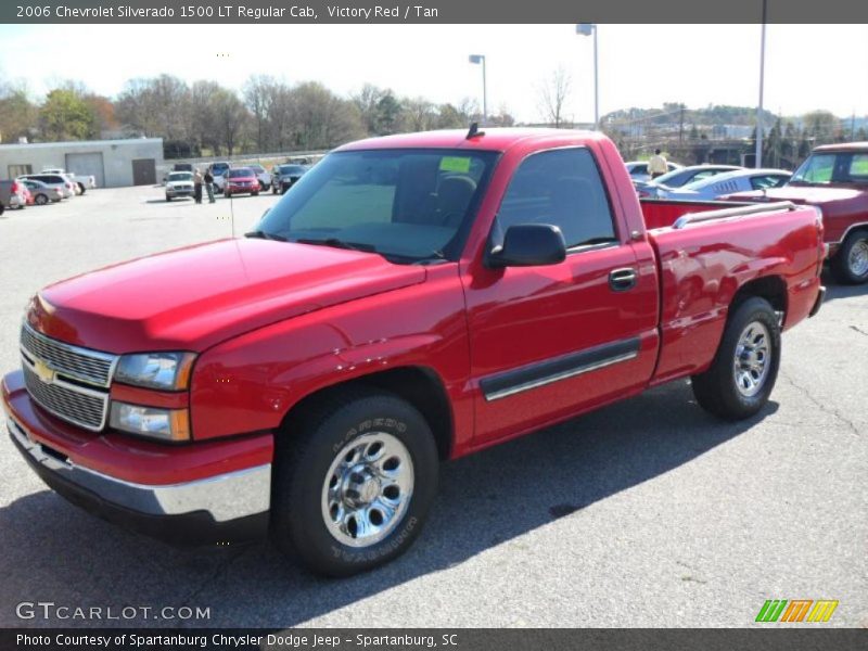 Victory Red / Tan 2006 Chevrolet Silverado 1500 LT Regular Cab