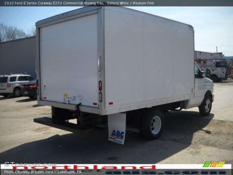 Oxford White / Medium Flint 2010 Ford E Series Cutaway E350 Commercial Moving Van