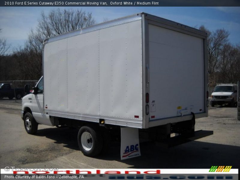 Oxford White / Medium Flint 2010 Ford E Series Cutaway E350 Commercial Moving Van
