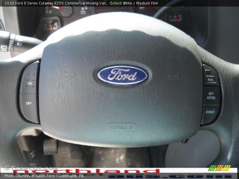 Oxford White / Medium Flint 2010 Ford E Series Cutaway E350 Commercial Moving Van
