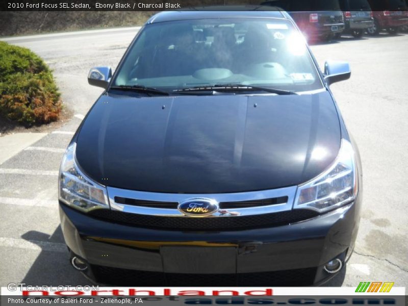 Ebony Black / Charcoal Black 2010 Ford Focus SEL Sedan