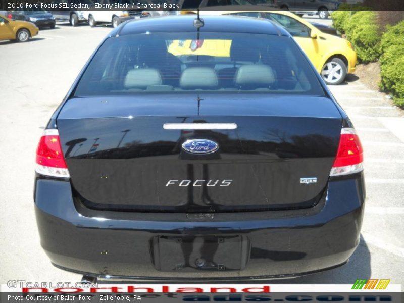Ebony Black / Charcoal Black 2010 Ford Focus SEL Sedan