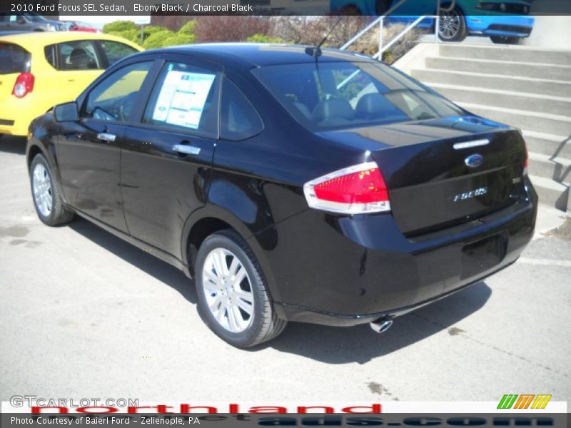 Ebony Black / Charcoal Black 2010 Ford Focus SEL Sedan