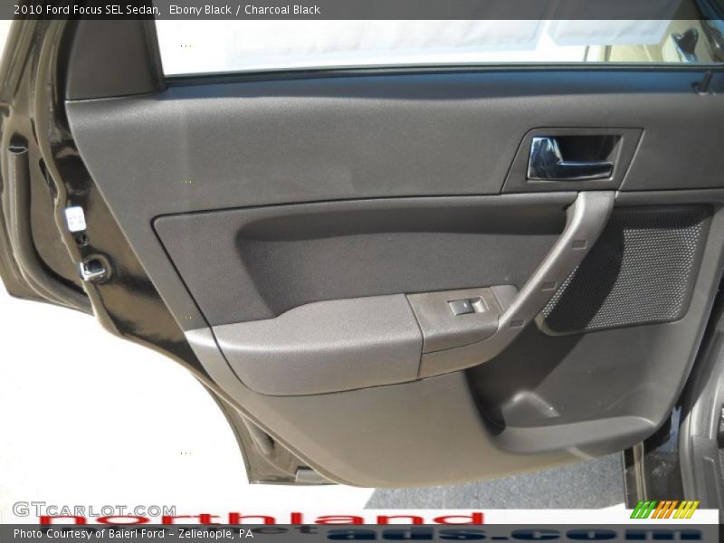 Ebony Black / Charcoal Black 2010 Ford Focus SEL Sedan